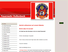 Tablet Screenshot of fw-feuerwehr-hollenbeck.de